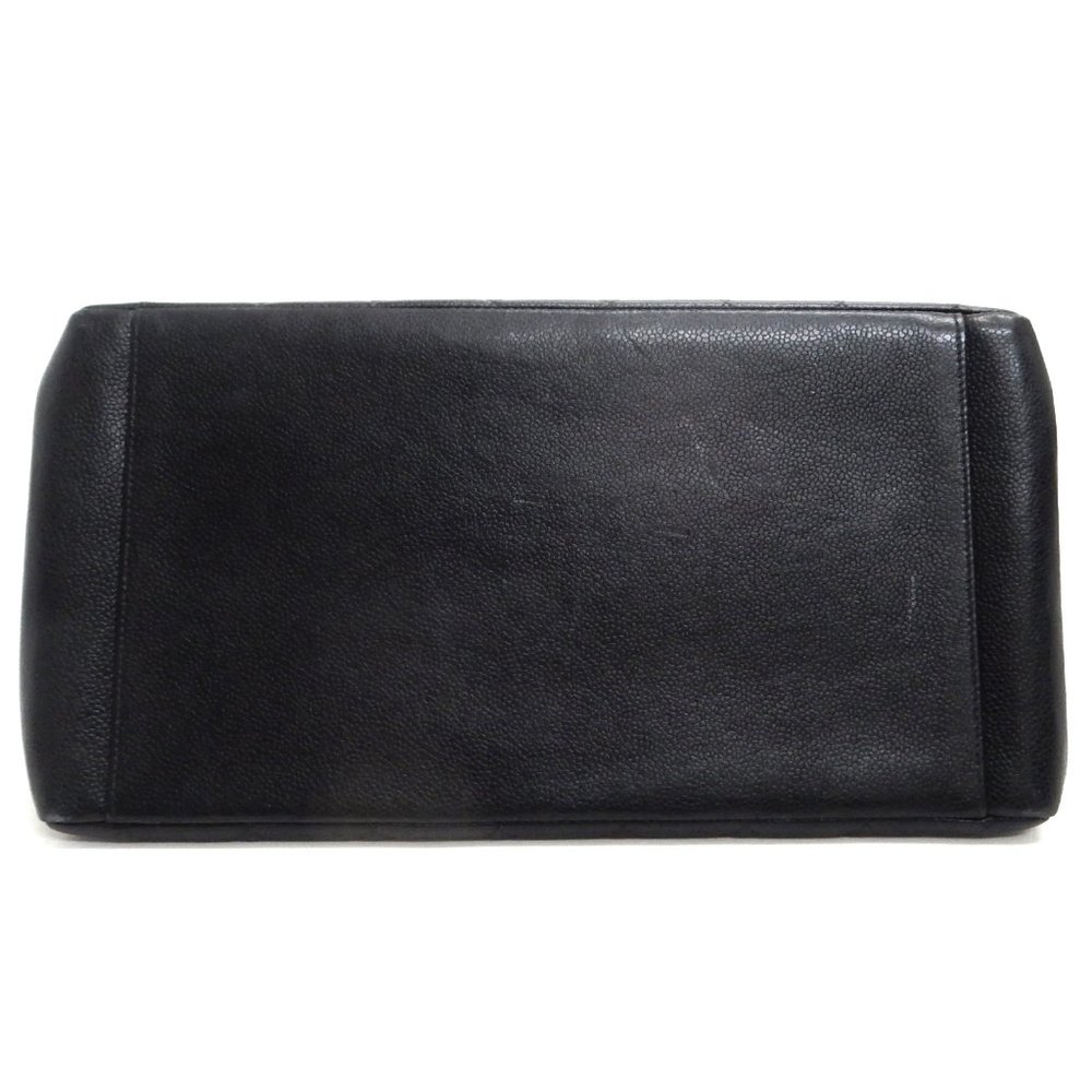 PRISTINE! CHANEL BLACK CAVIAR SKIN TOTE BAG!! WOW! - Picture 7 of 13